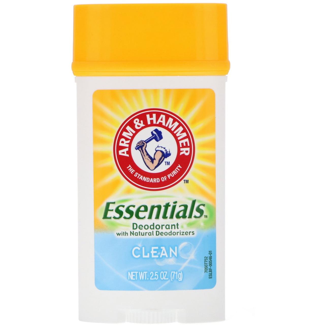 

Arm & Hammer, Essentials, дезодорант, с натуральными дезодорирующими компонентами, чистота, можжевеловая,,