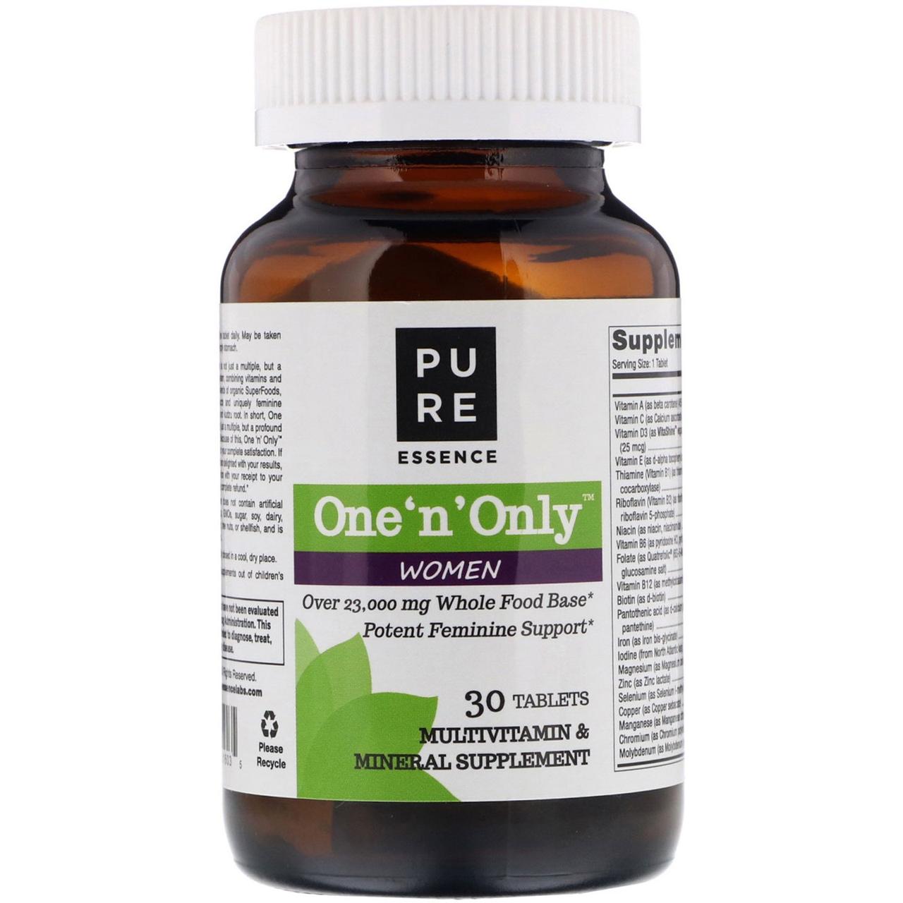 

Pure Essence, One 'n' Only Women, 30 Tablets