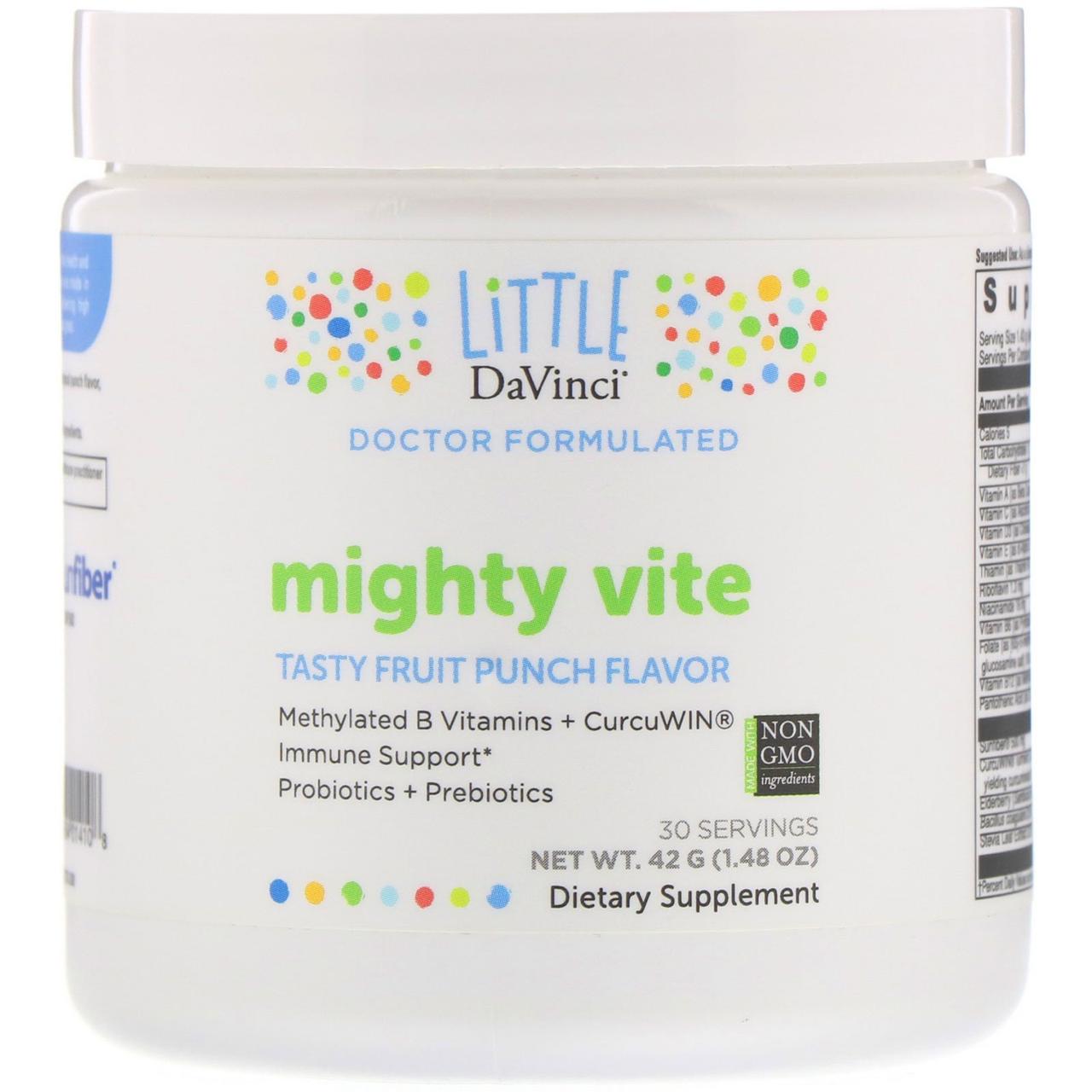 

Little DaVinci, Mighty Vite, Tasty Fruit Punch Flavor, 1.48 oz (42 g)