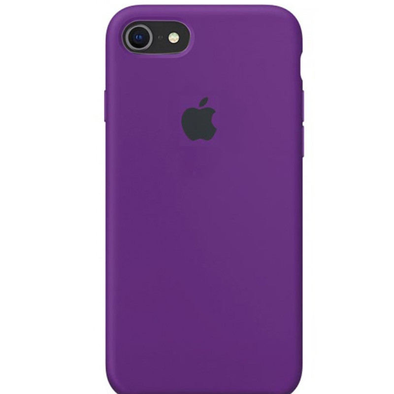 

Чехол Silicone Case Full Protective (AA) для Apple iPhone 7 / 8 / SE (2020) (4.7") Фиолетовый / Grape