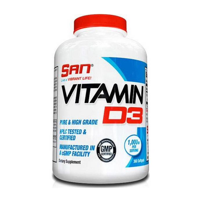 

Витамин д3 SAN Vitamin D3 1000 IU (360 капс) сан