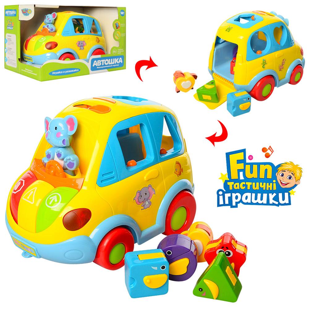 

JT Игра 9198 (18шт) машинка,21см,логика,муз(рус),свет,сортер,на бат-ке,в кор-ке,24-16-14см