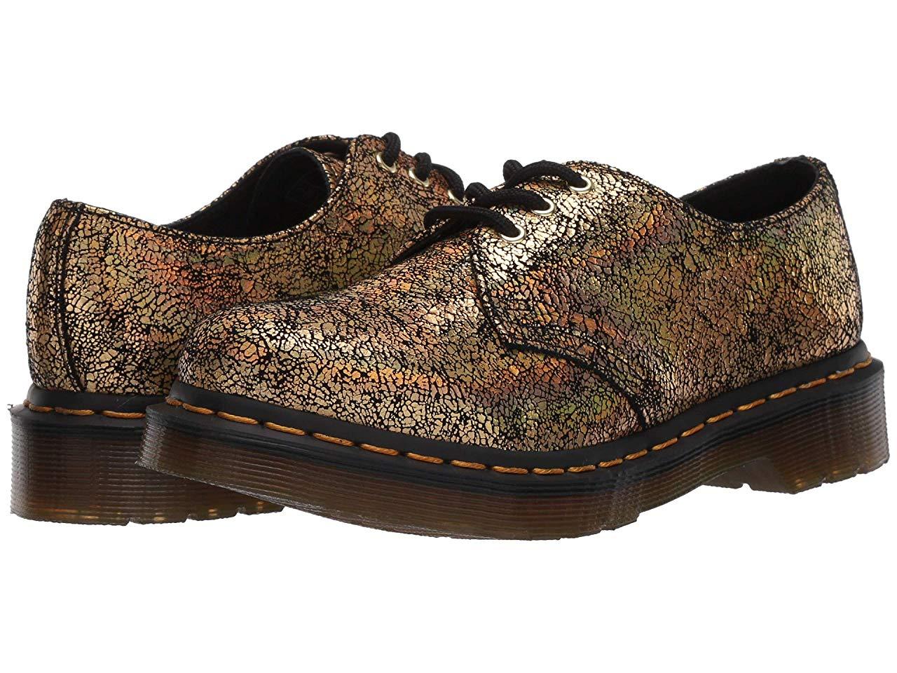 

Туфли (Оригинал) Dr. Martens 1461 Iridescent Crackle Gold