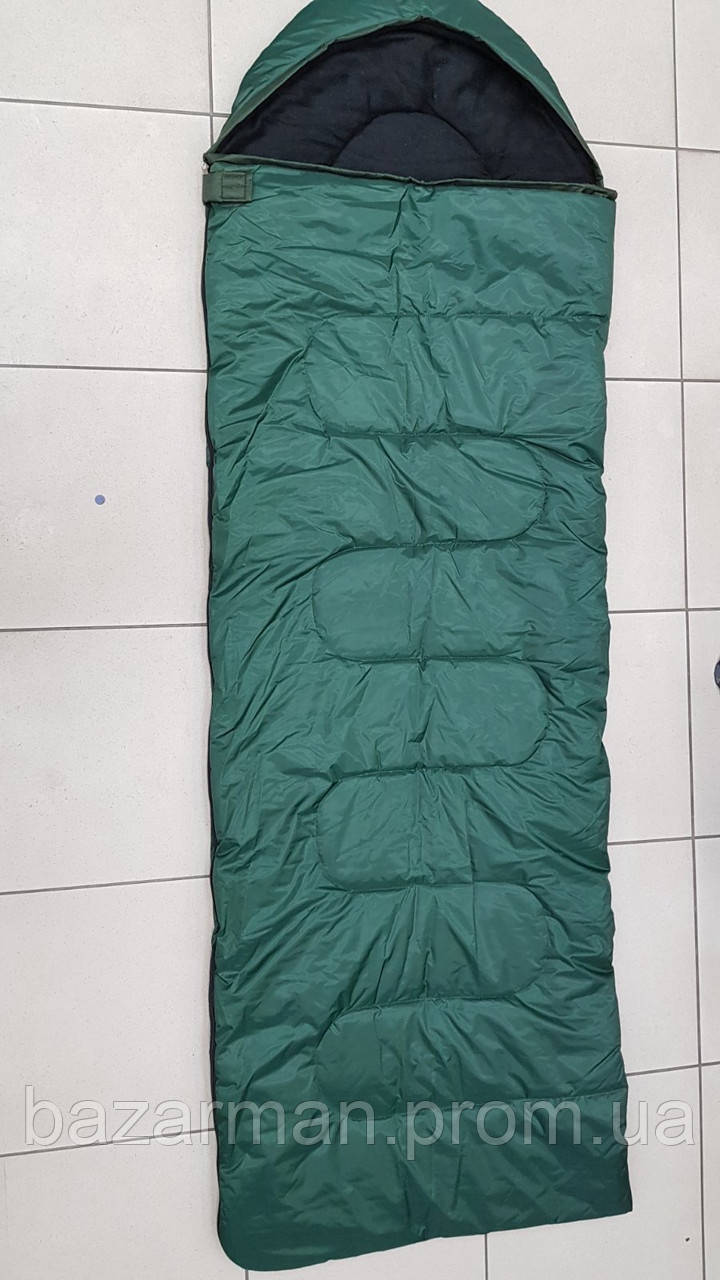 

Зимний спальный мешок (спальник) водонепроницаемый VERUS Polar Green -15°C - 20°C, НОВИНКА!, Зелёный