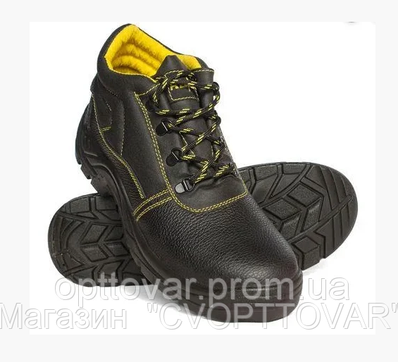 

Высококачественная рабочая обувь из коровьей кожи со стальным носком Защитная обувь, осень, 41, Черный