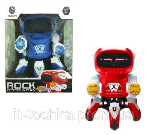 

Робот осьминог музыкальный rock octopus man красный yile toys 1897388