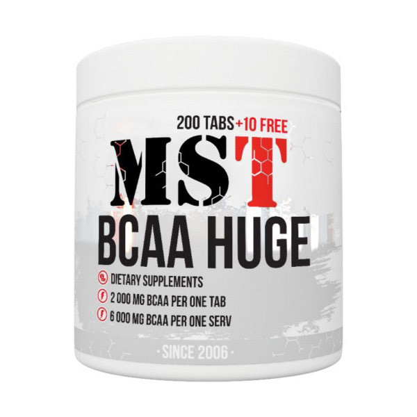 

Аминокислота MST Nutrition BCAA Huge 210 tab per 2g