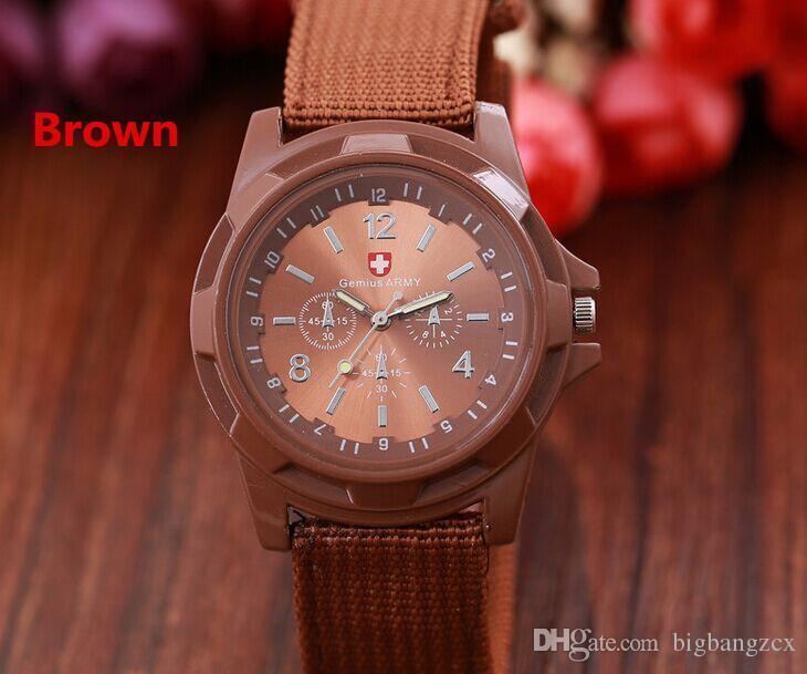 

Мужские армейские наручные часы Swiss Army brown