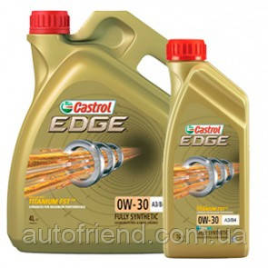 

Моторное синтетическое масло Castrol (кастрол) EDGE 0W-30 A3/B4 Titanium 1л.