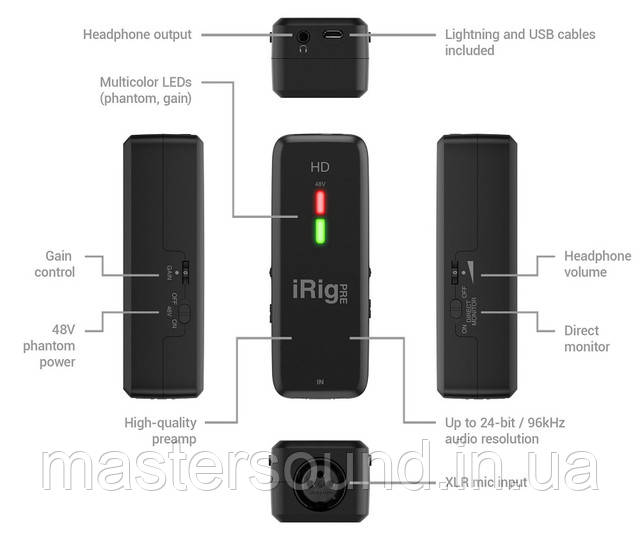 Цена Аудиоинтерфейс IK MULTIMEDIA iRig Pre HD | MUSICCASE