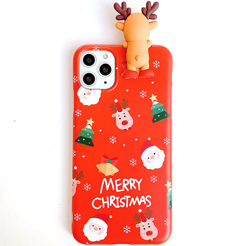 

TPU чехол Merry Christmas с игрушкой для Apple iPhone 11 Pro (5.8")