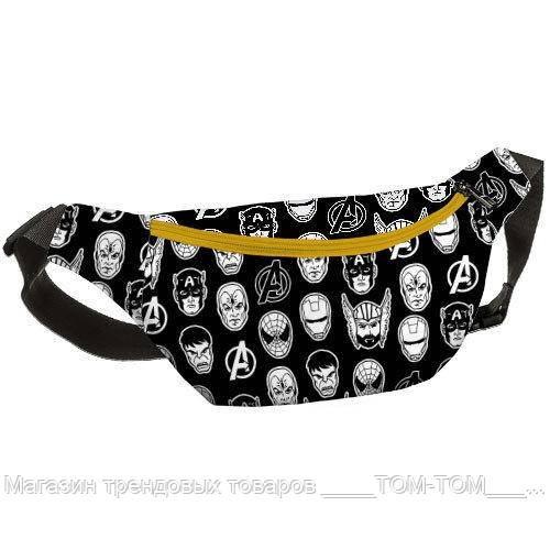 

Сумка бананка BUMBAG Супергерои (BB_18J047_ZHL_BL)