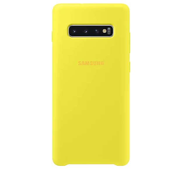 

Чехол-накладка Samsung Silicone Cover Galaxy S10/S10 Plus Yellow