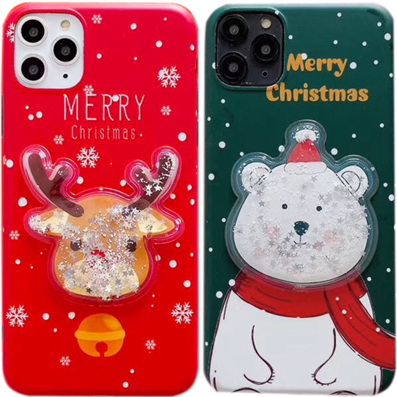 

TPU чехол Merry Christmas с жидкостью для Apple iPhone 11 Pro Max (6.5")