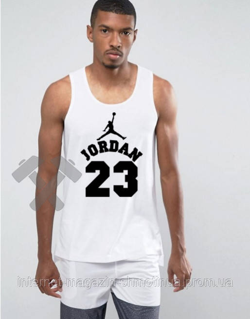 

Мужская летняя майка Джордан, майка Jordan хлопковая брендовая, реплика