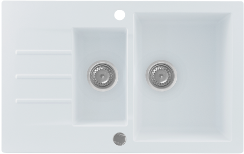 

Кухонная мойка KERNAU KGS A 6079 1,5B1D PURE WHITE, Белый