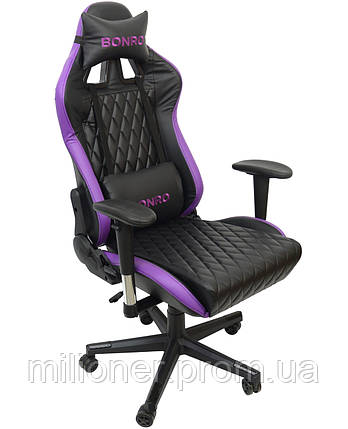 Кресло геймерское Bonro 1018 Purple, фото 2