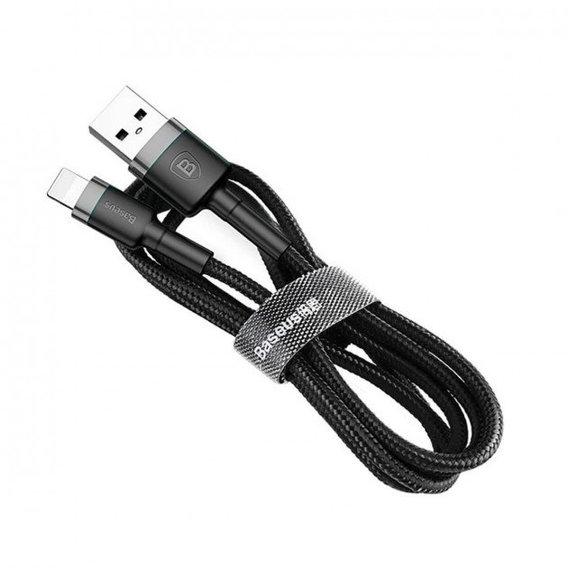 Baseus Kevlar Lightning Cable 1m Black Чорний Кабелі Apple Китай - USB