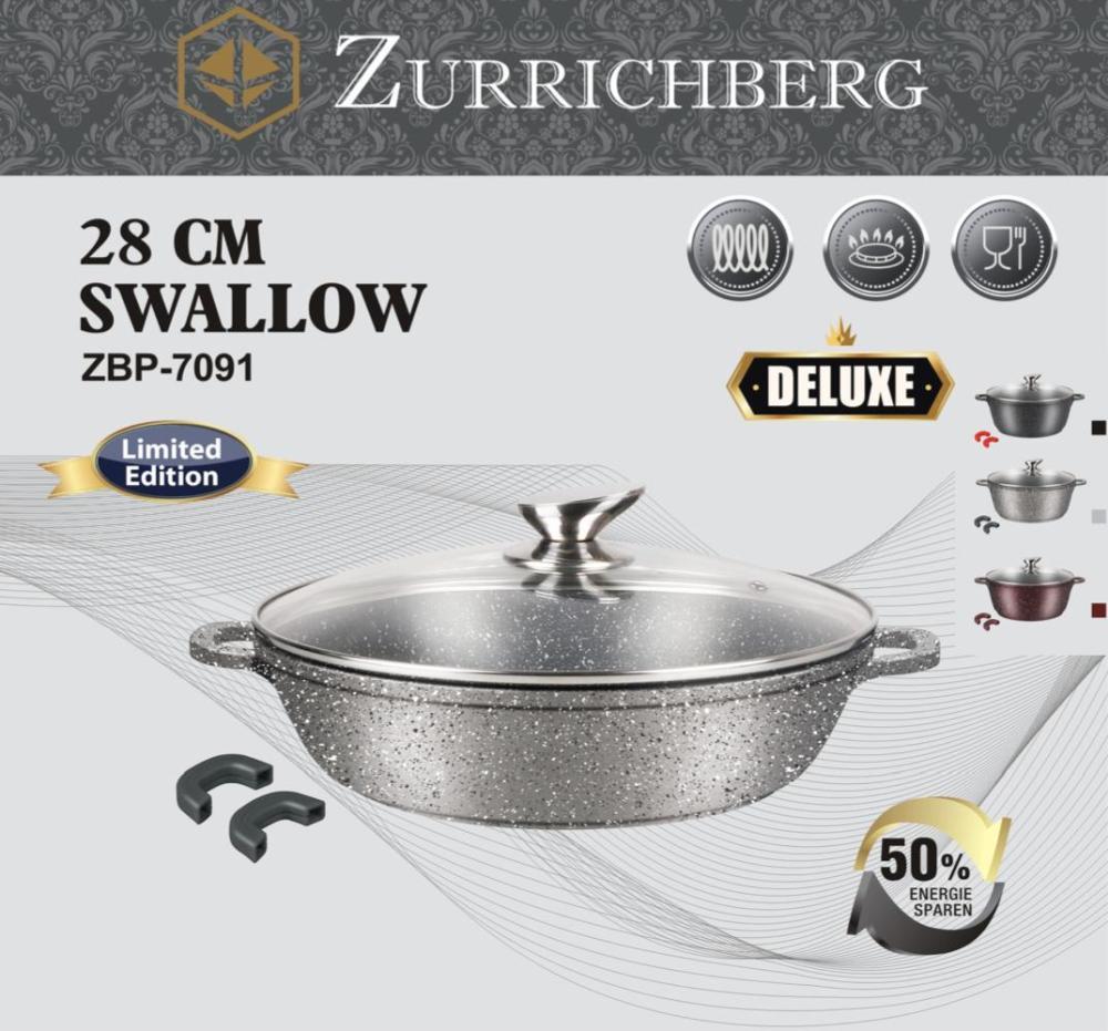 

Сковородка Вок Ø28 Zurrichberg ZBP-7091 Gray