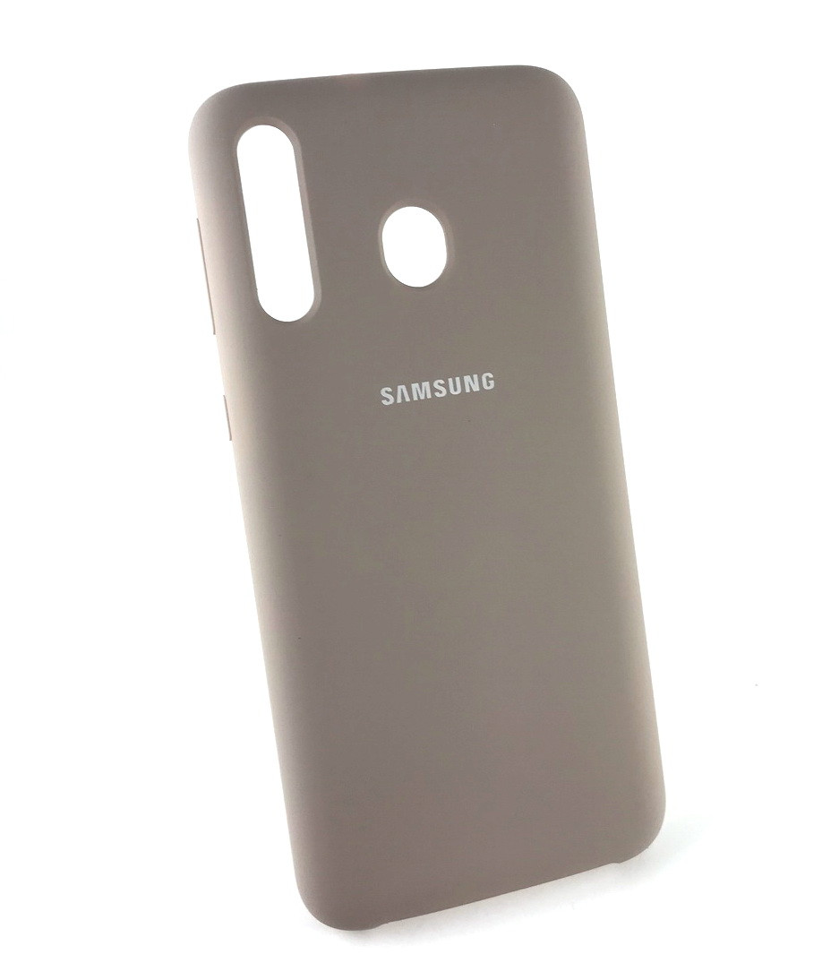 

Чехол для Samsung M30, M305 накладка бампер противоударный Silicone Cover, Бежевый