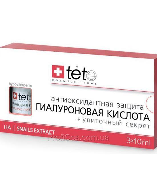 

Гиалуроновая кислота + улиточный секрет для лица TETe Cosmeceutical, 1 х 10 мл