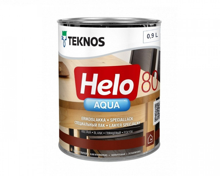 

Лак полиуретановый TEKNOS HELO AQUA 80 для паркета и мебели (глянцевый) 0,9 л