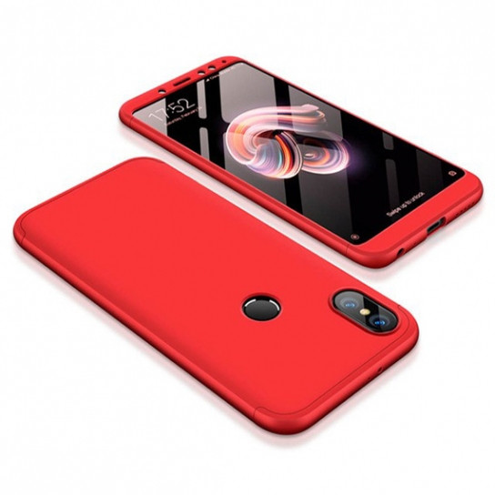 

Пластиковая накладка GKK LikGus 360 градусов для Xiaomi Redmi Note 6 Pro, Красный