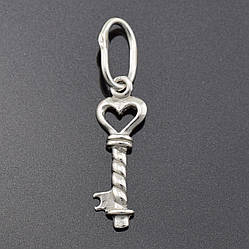 Срібний кулон Ключ розмір 25х6 мм вага 0.44 г