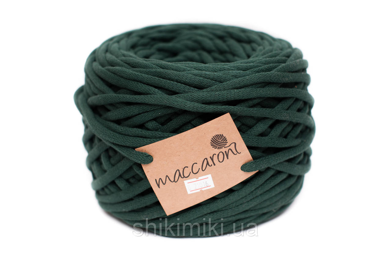 Трикотажный шнур Cotton Filled 8 mm, цвет Хвоя