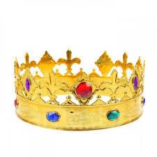 Корона "Королева", золота, Корона пластиковая "Королева"
