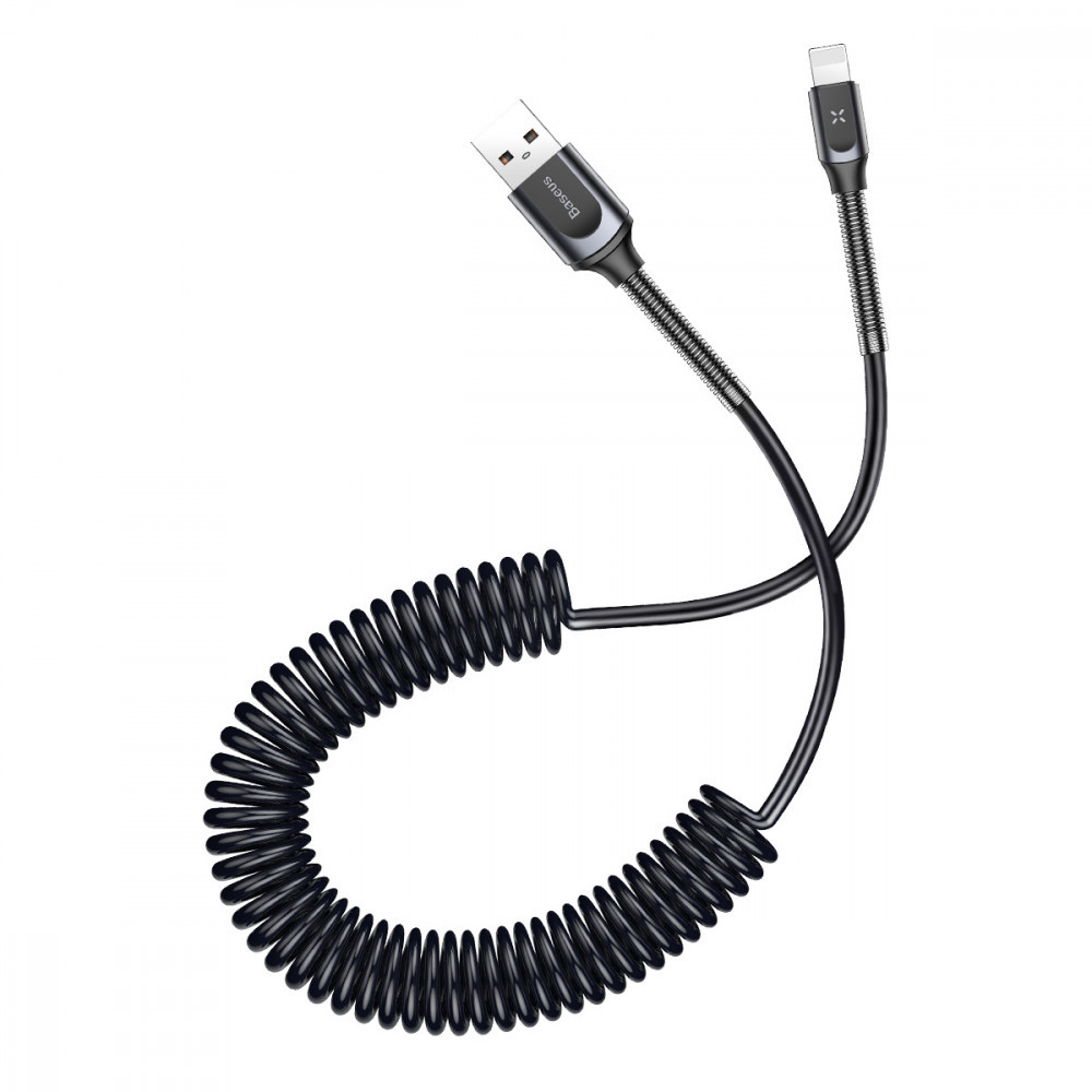 

Дата кабель Baseus Double Spring (компактный) USB to Lightning 2A (1m)