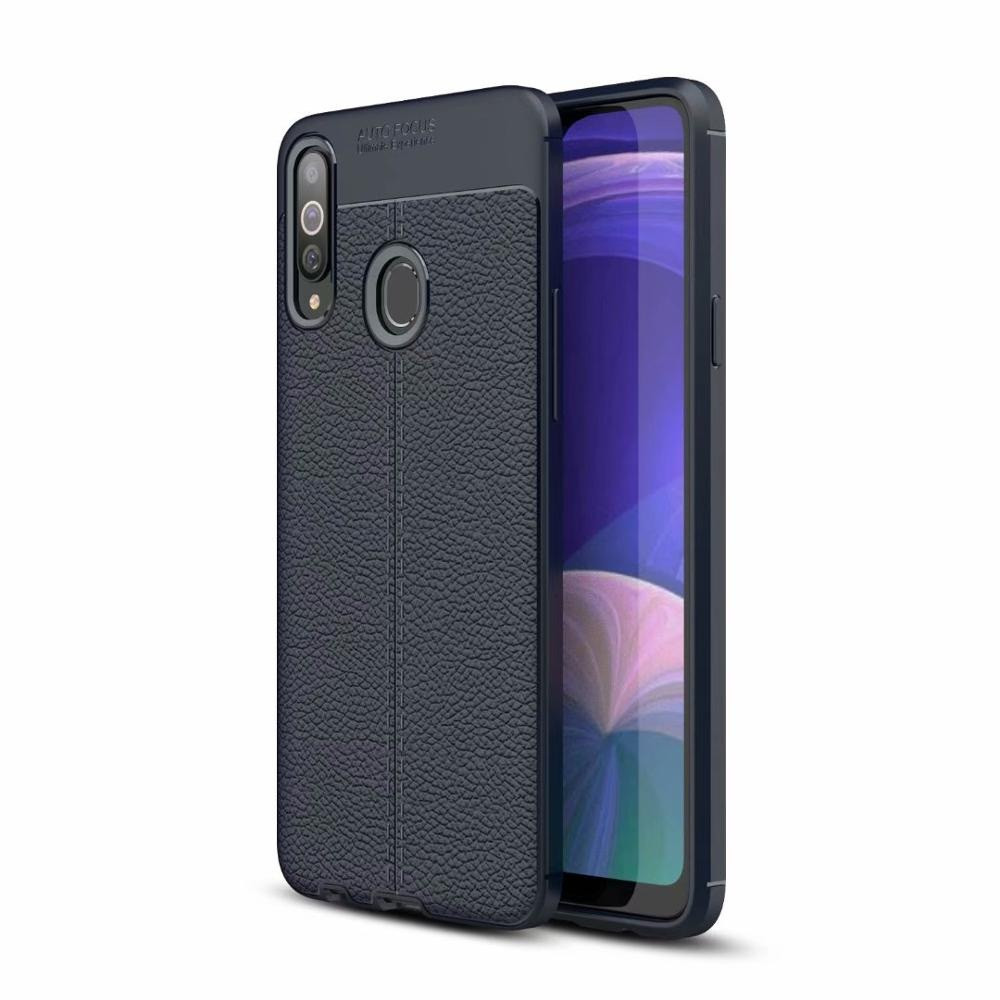 

Чехол Auto Focus для Samsung Galaxy A20s (A207) силикон Original Soft Touch темно-синий