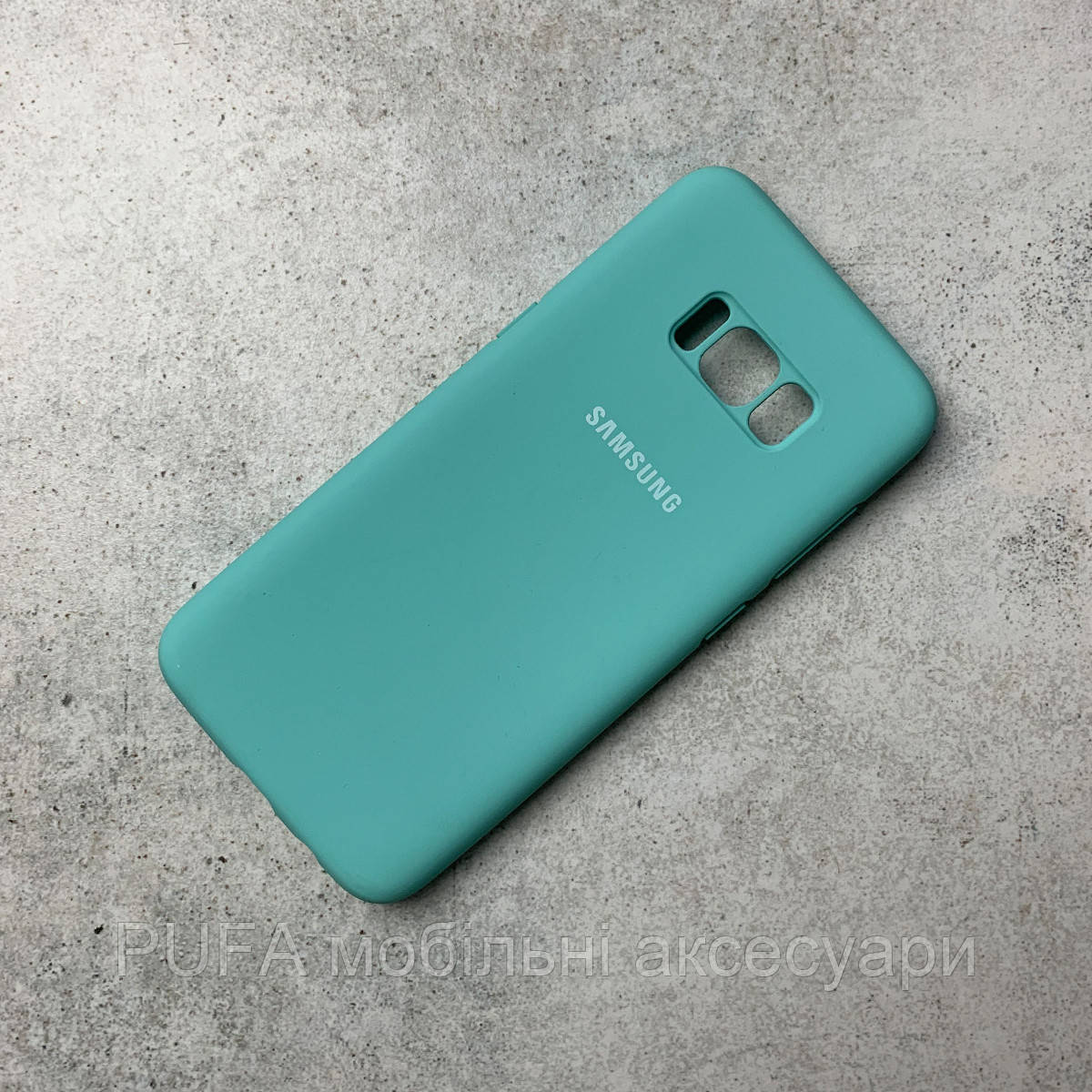 

Чохол-накладка Silicone Cover Full Protective Samsung S8 Turquoise, Бирюзовый