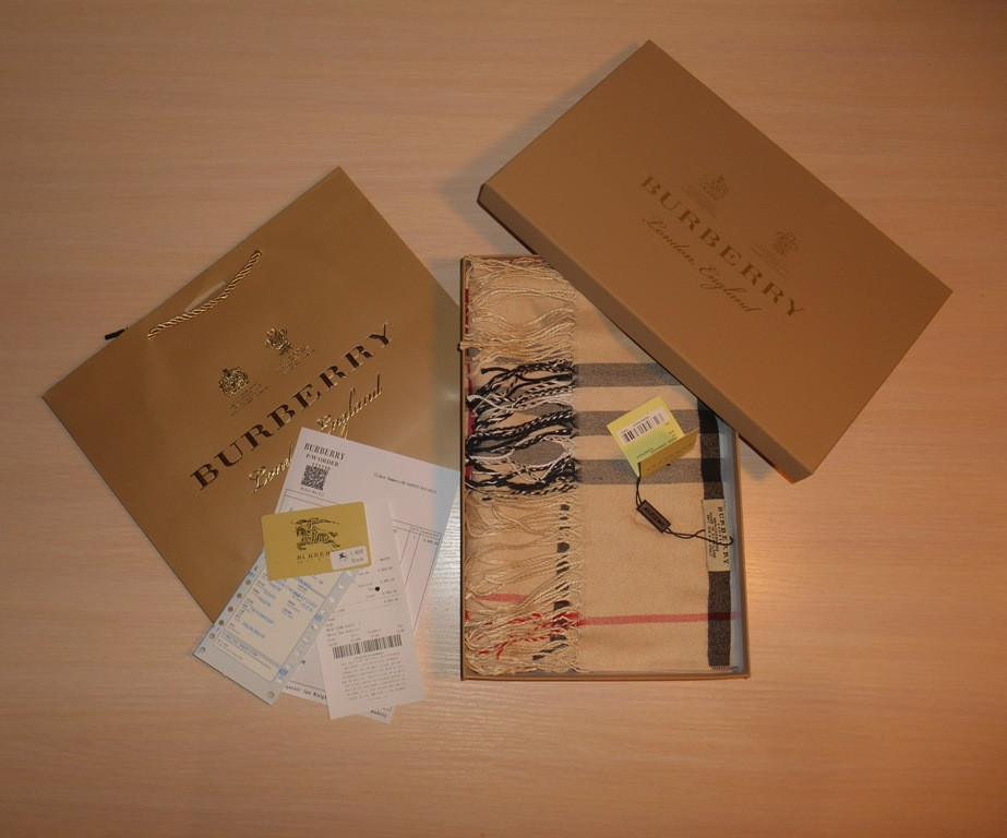 

Теплый кашемировый Шарф шаль палантин Burberry, Англия, оригинал, Бежевый