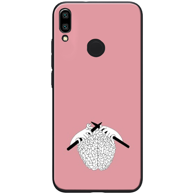 

TPU+PC чехол ForFun для Xiaomi Redmi Note 7 / Note 7 Pro / Note 7s, Мозги / розовый