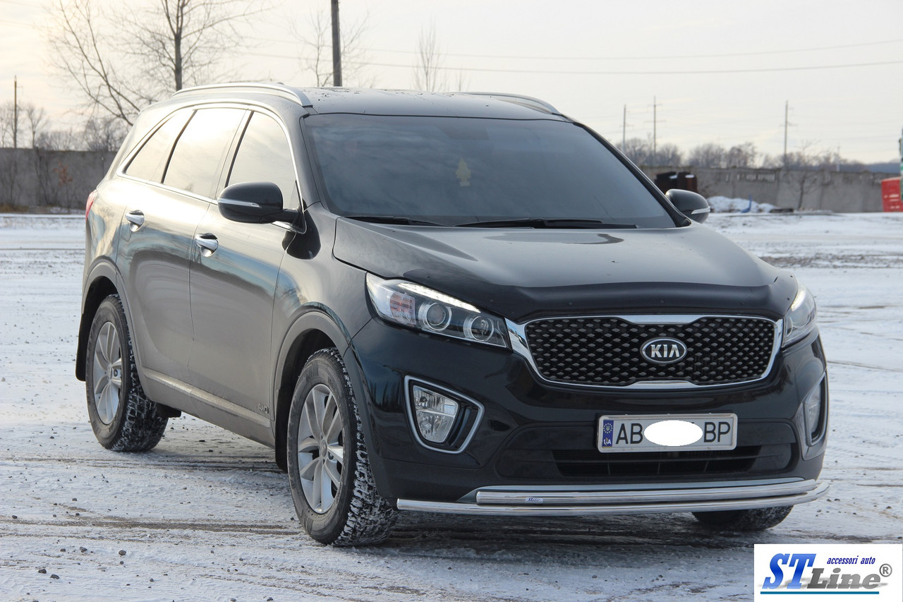 

Кенгурятник Kia Sorento (14+) защита переднего бампера кенгурятники на для КИА Соренто Kia Sorento (14+) ус d60/d42х1,6мм