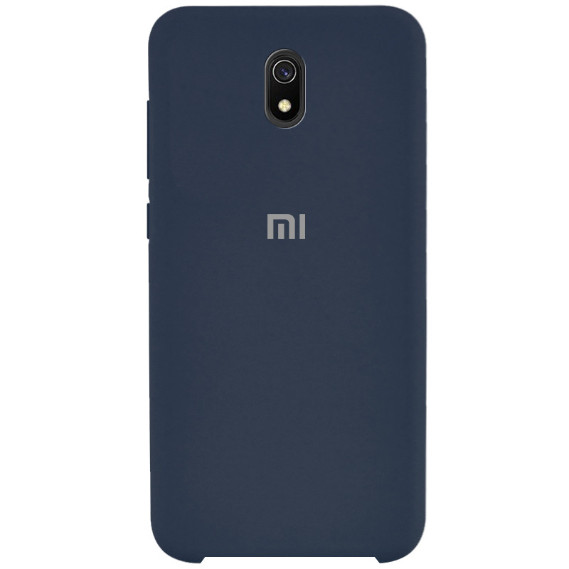 

Чехол силиконовый противоударный Silicone Cover (AA) для Xiaomi Redmi 8a Синий / Midnight Blue