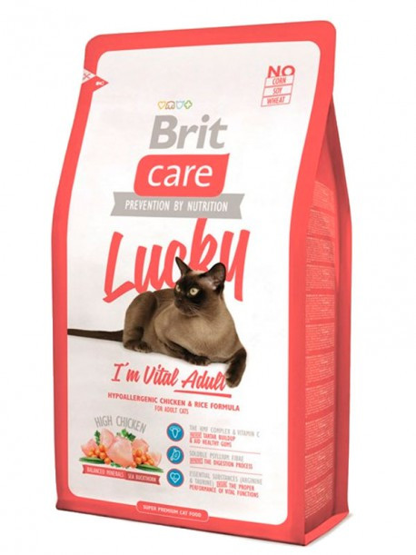 

Корм для котов Brit Care Cat Lucky 2кг