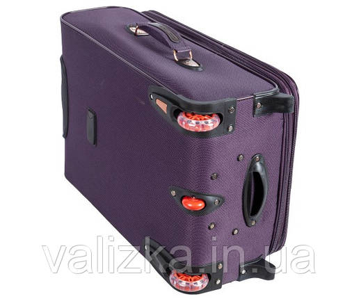 Текстильний валізу середній YADIHAOBIN на двох колесах фіолетовий, фото 2