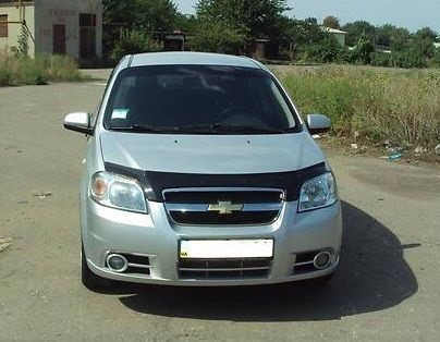 

Мухобойка Chevrolet Aveo (седан) (2003-2006) (VT-52) Дефлектор капота накладка