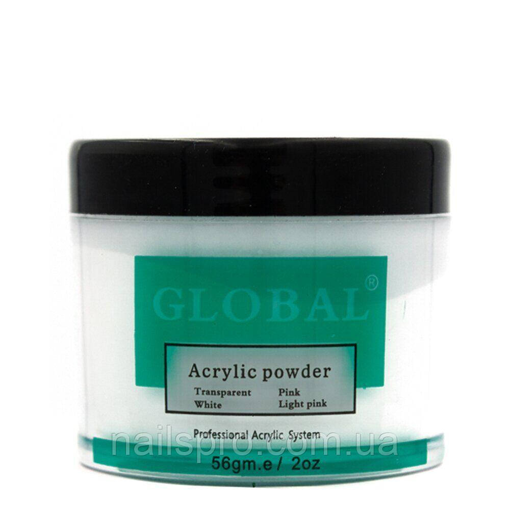 154 138. Акриловая пудра Global Fashion. Acrylic Powder серая банка. DYH-g56 порошок.