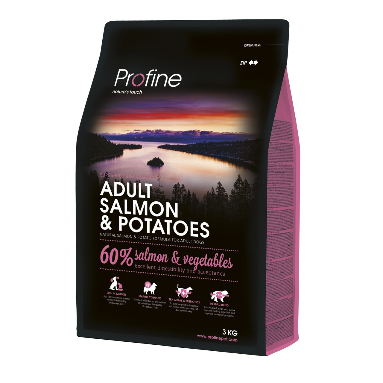 

Корм для собак PROFINE ADULT SALMON & POTATOES 3кг