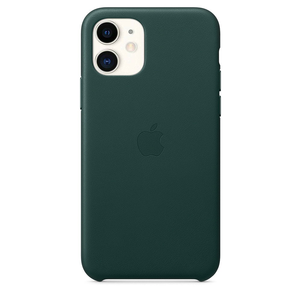 

Чехол OEM Leather Case for Apple iPhone 11 Forest green, Темно-зеленый