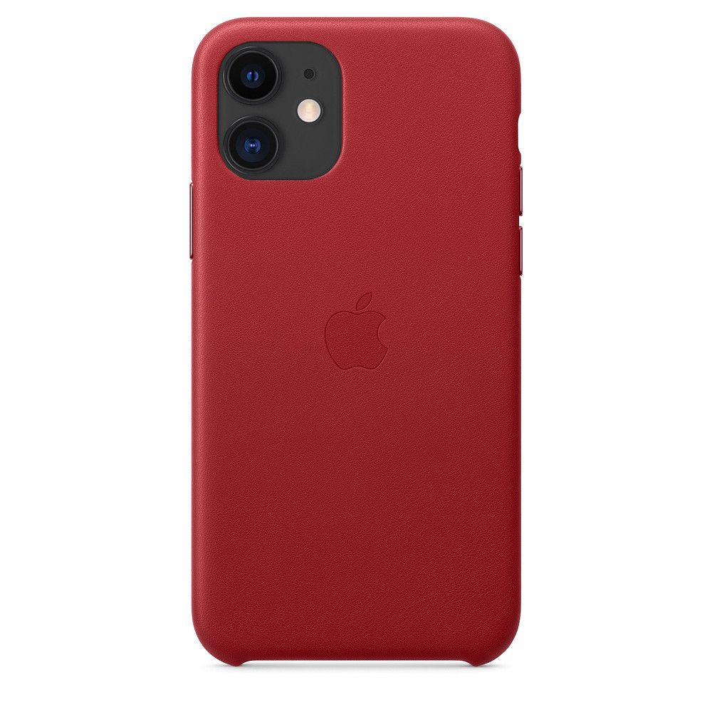 

Чехол накладка на iPhone 11 Leather Case red, Красный