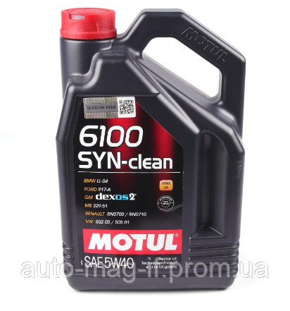 

MOTUL 5W40 6100 SYN-clean (4L)