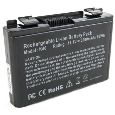 

Аккумулятор для ноутбука Asus K40 (A32-F82) 5200 mAh EXTRADIGITAL (BNA3927)