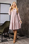 Симпатичное люрексовое платье расклешенное, фото 3