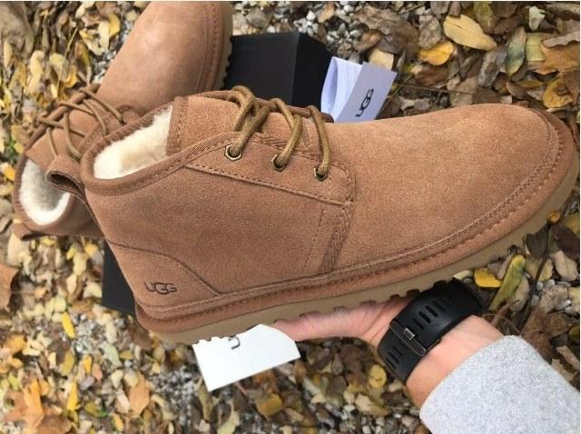 

UGG Neumel Boot Chestnut | полностью натуральные мужские ботинки; зимние; коричневые; с мехом, Рыжий