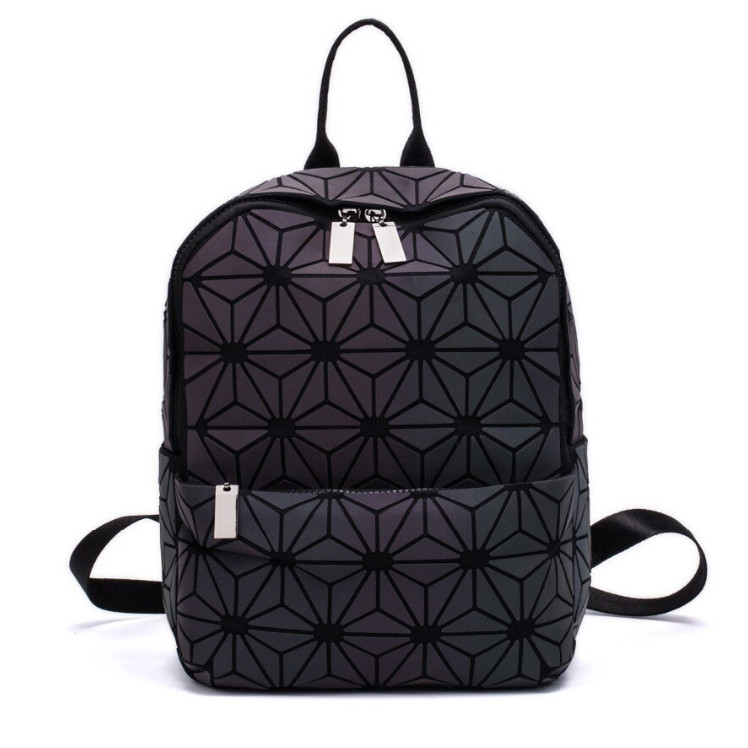 

Модный рюкзак женский городской. Яркий рюкзак хамелеон Bao Bao Issey Miyake. Рюкзак для девочки