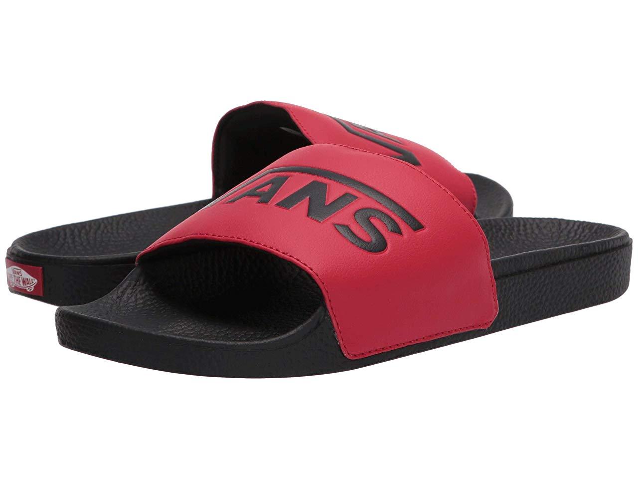 red slide on vans